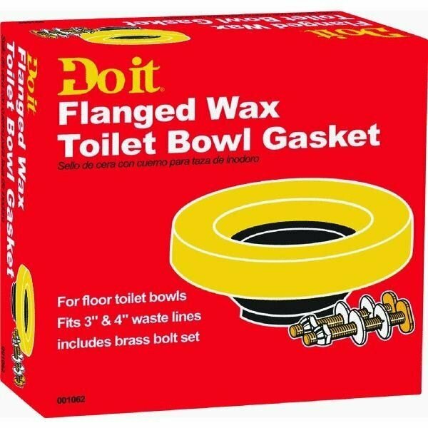 William H. Harvey Do it Toilet Bowl Gasket With Brass Bolts 001062